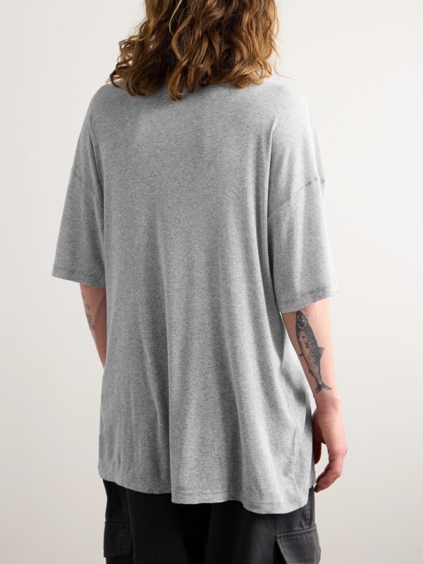 Distressed Printed Cotton-Jersey T-Shirt - BK Distressed Printed Cotton-Jersey T-Shirt - BK