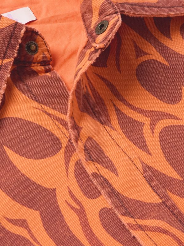 Logo-Embroidered Distressed Printed Cotton-Canvas Jacket - CU Logo-Embroidered Distressed Printed Cotton-Canvas Jacket - CU