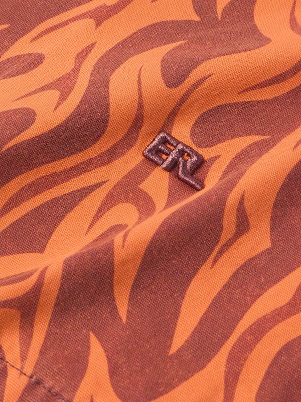 Logo-Embroidered Distressed Printed Cotton-Canvas Jacket - E1 Logo-Embroidered Distressed Printed Cotton-Canvas Jacket - E1