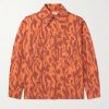 Logo-Embroidered Distressed Printed Cotton-Canvas Jacket Logo-Embroidered Distressed Printed Cotton-Canvas Jacket