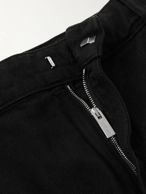 Wide-Leg Zip-Detailed Cotton-Canvas Cargo Trousers - E1 Wide-Leg Zip-Detailed Cotton-Canvas Cargo Trousers - E1