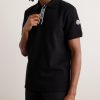 Logo-Appliquéd Grosgrain-Trimmed Cotton-Piqué Polo Shirt - FR Logo-Appliquéd Grosgrain-Trimmed Cotton-Piqué Polo Shirt - FR