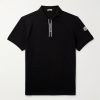 Logo-Appliquéd Grosgrain-Trimmed Cotton-Piqué Polo Shirt Logo-Appliquéd Grosgrain-Trimmed Cotton-Piqué Polo Shirt