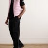 Logo-Appliquéd Grosgrain-Trimmed Cotton-Piqué Polo Shirt - OU Logo-Appliquéd Grosgrain-Trimmed Cotton-Piqué Polo Shirt - OU