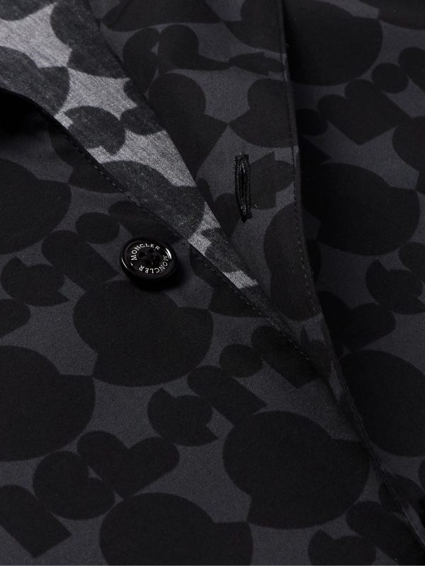 Camp-Collar Logo-Print Cotton-Poplin Shirt - CU Camp-Collar Logo-Print Cotton-Poplin Shirt - CU
