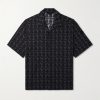 Camp-Collar Logo-Print Cotton-Poplin Shirt Camp-Collar Logo-Print Cotton-Poplin Shirt
