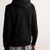 Logo-Appliquéd Printed Cotton-Jersey Hoodie - BK