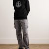 Logo-Appliquéd Printed Cotton-Jersey Hoodie - OU