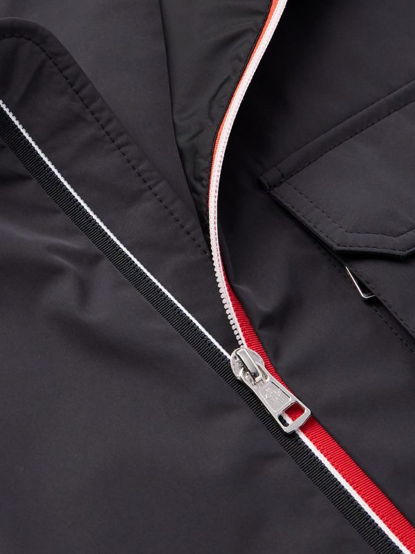 Logo-Appliquéd Grosgrain-Trimmed Shell Overshirt - CU Logo-Appliquéd Grosgrain-Trimmed Shell Overshirt - CU