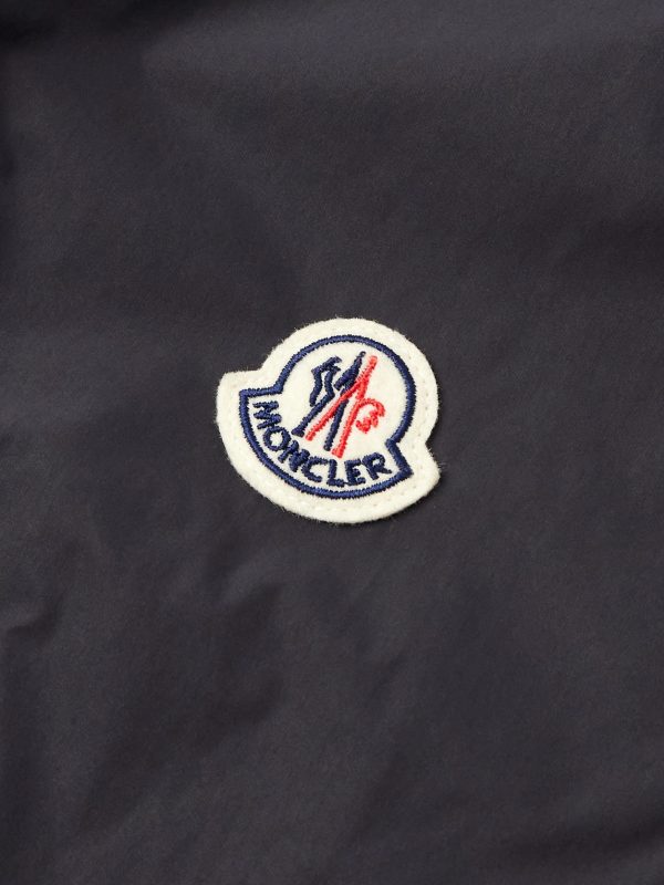 Logo-Appliquéd Grosgrain-Trimmed Shell Overshirt - E1 Logo-Appliquéd Grosgrain-Trimmed Shell Overshirt - E1