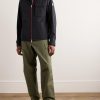 Logo-Appliquéd Grosgrain-Trimmed Shell Overshirt - OU Logo-Appliquéd Grosgrain-Trimmed Shell Overshirt - OU