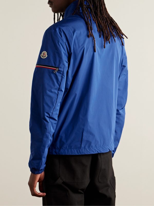Ruinette Webbing-Trimmed Logo-Appliquéd Shell Jacket - BK Ruinette Webbing-Trimmed Logo-Appliquéd Shell Jacket - BK