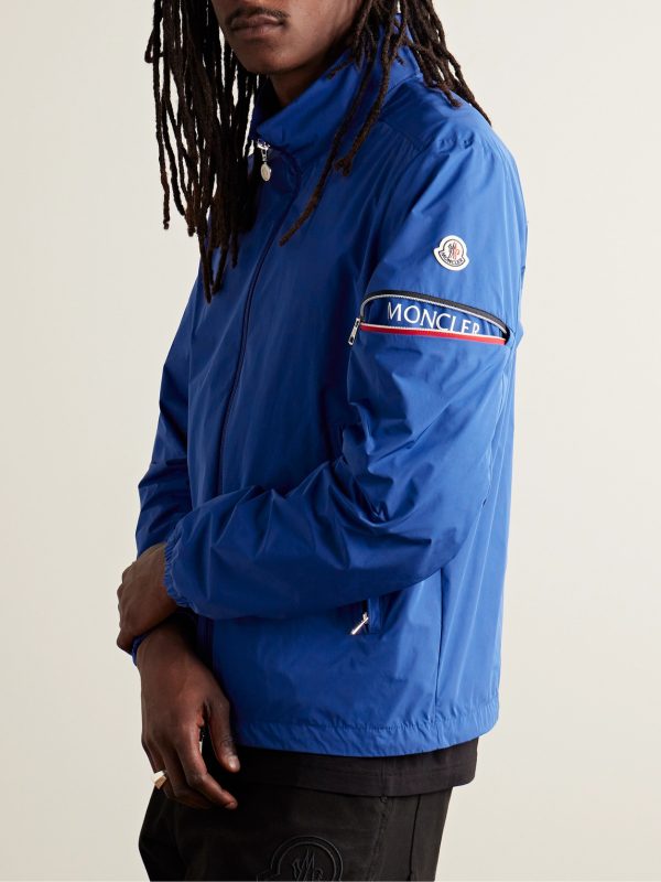 Ruinette Webbing-Trimmed Logo-Appliquéd Shell Jacket - E2 Ruinette Webbing-Trimmed Logo-Appliquéd Shell Jacket - E2