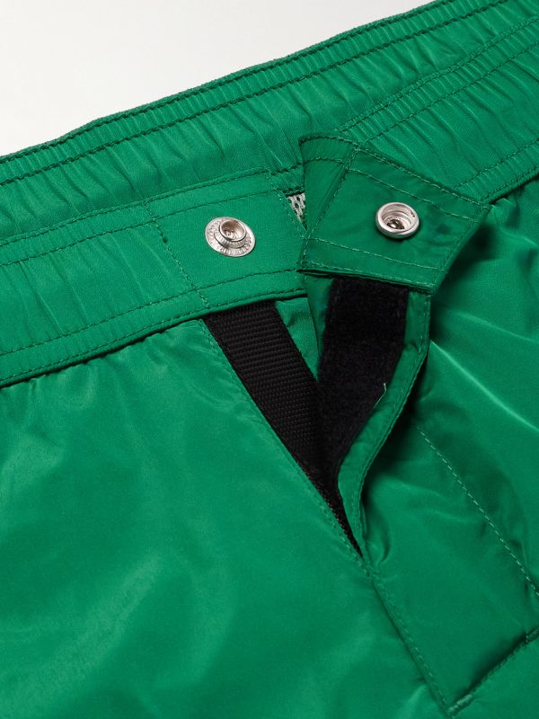 Straight-Leg Mid-Length Logo-Appliquéd Swim Shorts - CU Straight-Leg Mid-Length Logo-Appliquéd Swim Shorts - CU