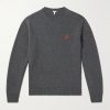 Anagram Logo-Embroidered Wool Sweater Anagram Logo-Embroidered Wool Sweater