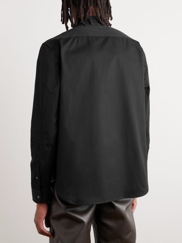 Logo-Embroidered Cotton-Poplin Shirt - BK Logo-Embroidered Cotton-Poplin Shirt - BK
