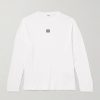 Oversized Logo-Embroidered Ribbed Cotton T-Shirt Oversized Logo-Embroidered Ribbed Cotton T-Shirt