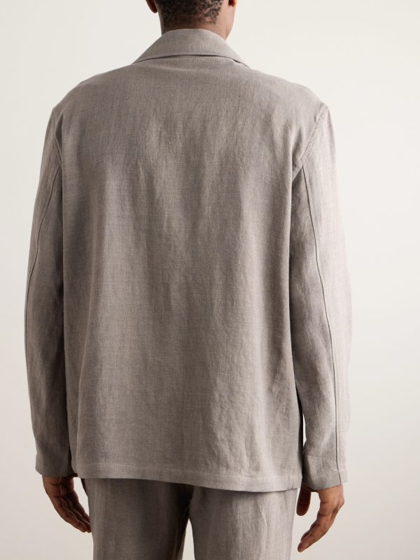 Traveler Linen and Wool-Blend Jacket - BK