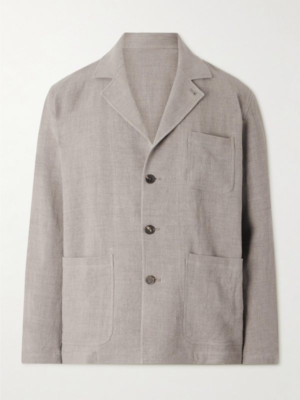 Traveler Linen and Wool-Blend Jacket