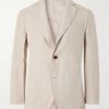 Essential Unstructured Washed Belgian Linen Suit Jacket Essential Unstructured Washed Belgian Linen Suit Jacket