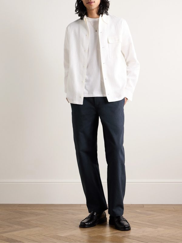Balloon Barrel-Leg Cotton-Drill Trousers - OU