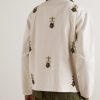 Corduroy-Trimmed Embroidered Cotton-Twill Jacket - BK Corduroy-Trimmed Embroidered Cotton-Twill Jacket - BK