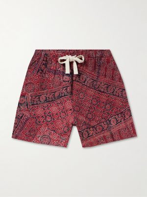 Ajrakh Printed Cotton Drawstring Shorts Ajrakh Printed Cotton Drawstring Shorts