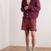 Ajrakh Printed Cotton Drawstring Shorts - OU