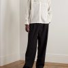 Embellished Striped Cotton Shirt - OU