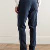 Slim-Fit Pleated Linen Trousers - BK