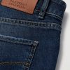 Slim-Fit Straight-Leg Logo-Embroidered Jeans - CU