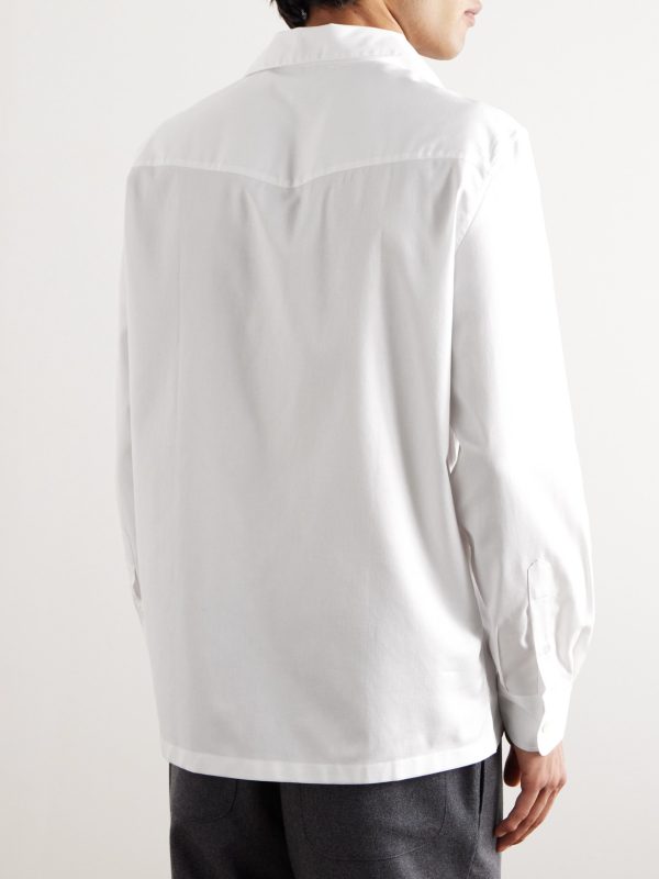 Camp-Collar Cotton-Twill Shirt - BK Camp-Collar Cotton-Twill Shirt - BK
