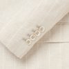 Unstructured Striped Linen, Wool and Silk-Blend Blazer - CU Unstructured Striped Linen, Wool and Silk-Blend Blazer - CU