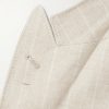 Unstructured Striped Linen, Wool and Silk-Blend Blazer - E1 Unstructured Striped Linen, Wool and Silk-Blend Blazer - E1