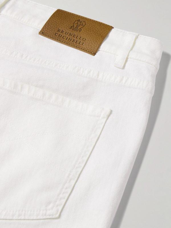 Slim-Fit Straight-Leg Logo-Embroidered Jeans - CU Slim-Fit Straight-Leg Logo-Embroidered Jeans - CU