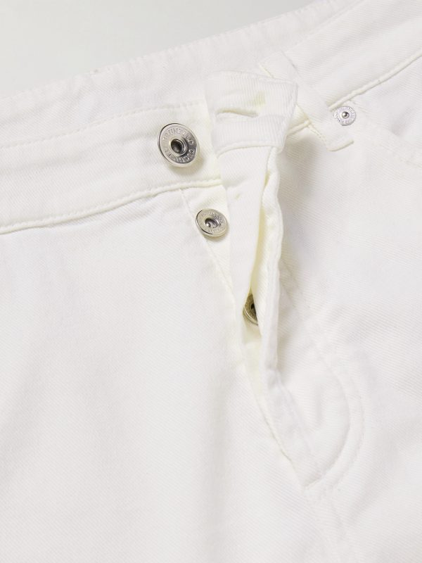 Slim-Fit Straight-Leg Logo-Embroidered Jeans - E1 Slim-Fit Straight-Leg Logo-Embroidered Jeans - E1