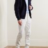 Slim-Fit Straight-Leg Logo-Embroidered Jeans - OU Slim-Fit Straight-Leg Logo-Embroidered Jeans - OU