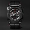 BR 03-94 BLACKTRACK Limited Edition Automatic Chronograph 42mm Ceramic and Leather Watch, Ref. No. BR0394-BTR-CE/SCA BR 03-94 BLACKTRACK Limited Edition Automatic Chronograph 42mm Ceramic and Leather Watch, Ref. No. BR0394-BTR-CE/SCA