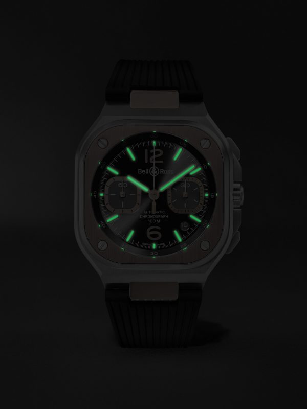 BR 05 Automatic Chronograph 42mm 18-Karat Rose Gold, Stainless Steel and Rubber Watch, Ref. No. BR05C-RTH-STPG/SRB - E5 BR 05 Automatic Chronograph 42mm 18-Karat Rose Gold, Stainless Steel and Rubber Watch, Ref. No. BR05C-RTH-STPG/SRB - E5