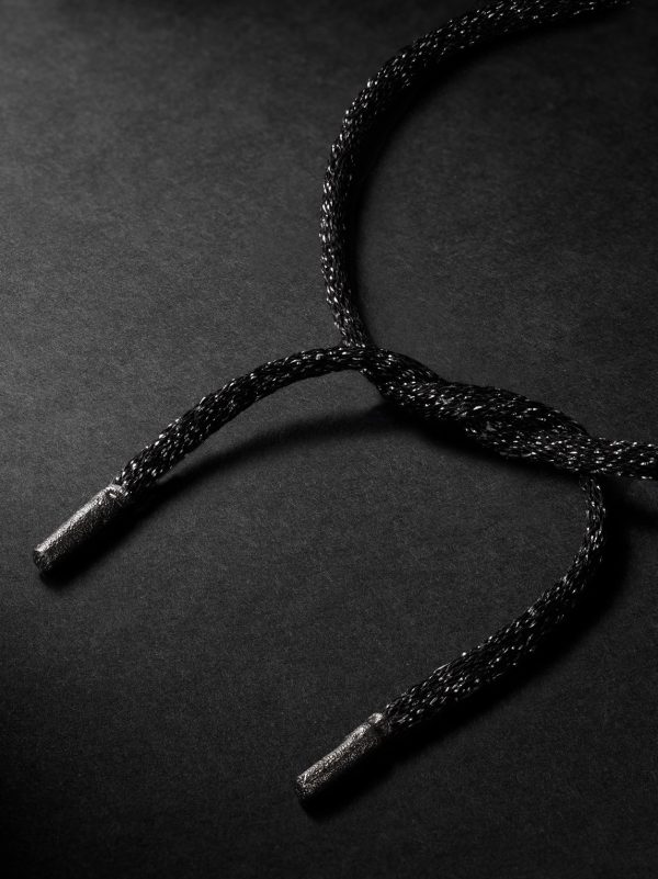 Forte Beads Blackened and White Gold, Sapphire, Diamond and Lurex Bracelet - BK