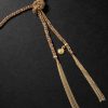 Lucky Energy Gold and Silk Necklace - BK Lucky Energy Gold and Silk Necklace - BK
