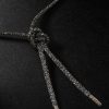 Forte Beads Blackened and White Gold, Sapphire, Diamond and Lurex Necklace - BK Forte Beads Blackened and White Gold, Sapphire, Diamond and Lurex Necklace - BK