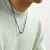 Forte Beads Blackened and White Gold, Sapphire, Diamond and Lurex Necklace - FR Forte Beads Blackened and White Gold, Sapphire, Diamond and Lurex Necklace - FR