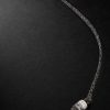 Forte Beads Blackened and White Gold, Sapphire, Diamond and Lurex Necklace Forte Beads Blackened and White Gold, Sapphire, Diamond and Lurex Necklace