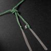Lucky Money White Gold and Silk Necklace - BK Lucky Money White Gold and Silk Necklace - BK