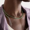 Lucky Money White Gold and Silk Necklace - E2 Lucky Money White Gold and Silk Necklace - E2