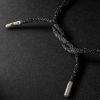 FORTE Got Lucky Florentine Finish Sorriso White Gold and Lurex Bracelet - BK FORTE Got Lucky Florentine Finish Sorriso White Gold and Lurex Bracelet - BK