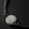 FORTE Got Lucky Florentine Finish Sorriso White Gold and Lurex Bracelet - CU FORTE Got Lucky Florentine Finish Sorriso White Gold and Lurex Bracelet - CU