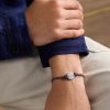 FORTE Got Lucky Florentine Finish Sorriso White Gold and Lurex Bracelet - FR FORTE Got Lucky Florentine Finish Sorriso White Gold and Lurex Bracelet - FR