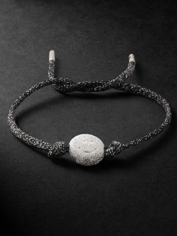 FORTE Got Lucky Florentine Finish Sorriso White Gold and Lurex Bracelet FORTE Got Lucky Florentine Finish Sorriso White Gold and Lurex Bracelet